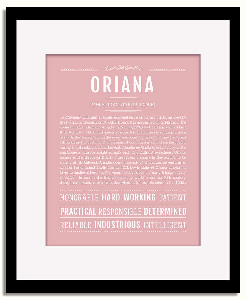 Frame Options | Dusty Rose | Black Frame, Matted