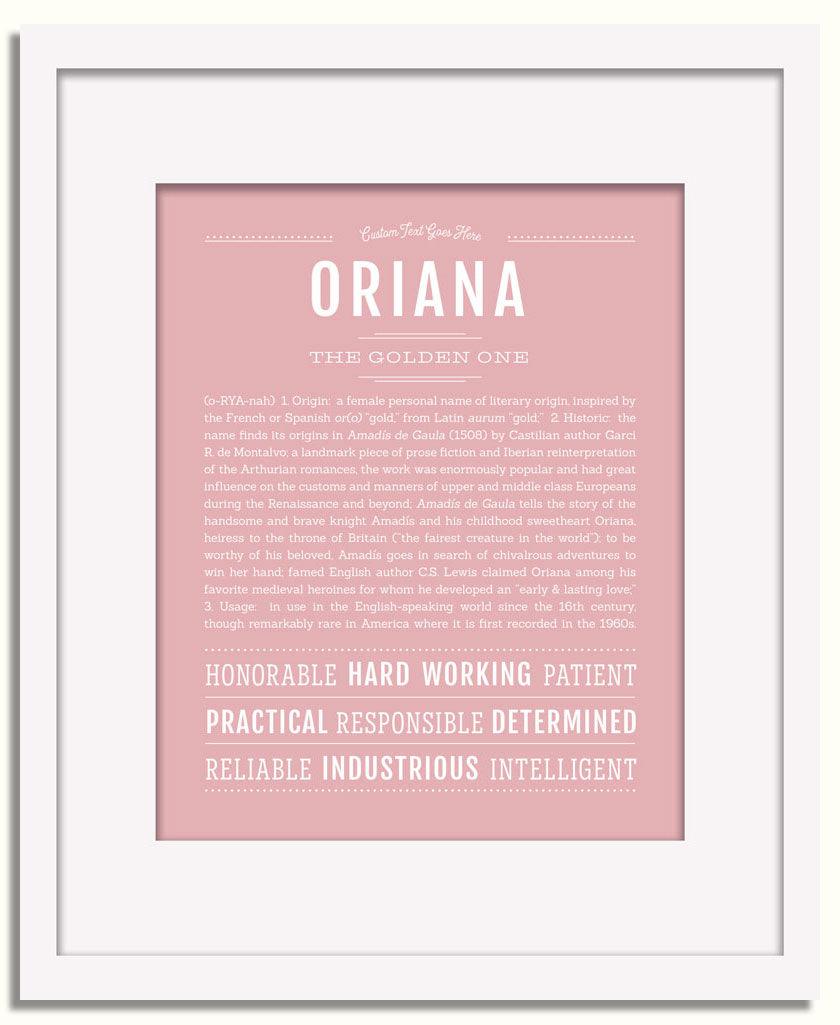 Frame Options | Dusty Rose | White Frame, Matted