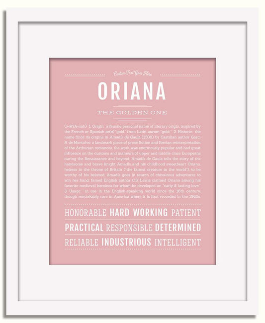 Frame Options | Dusty Rose | No Frame