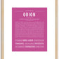 Orion | Name Art Print