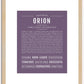 Orion | Name Art Print