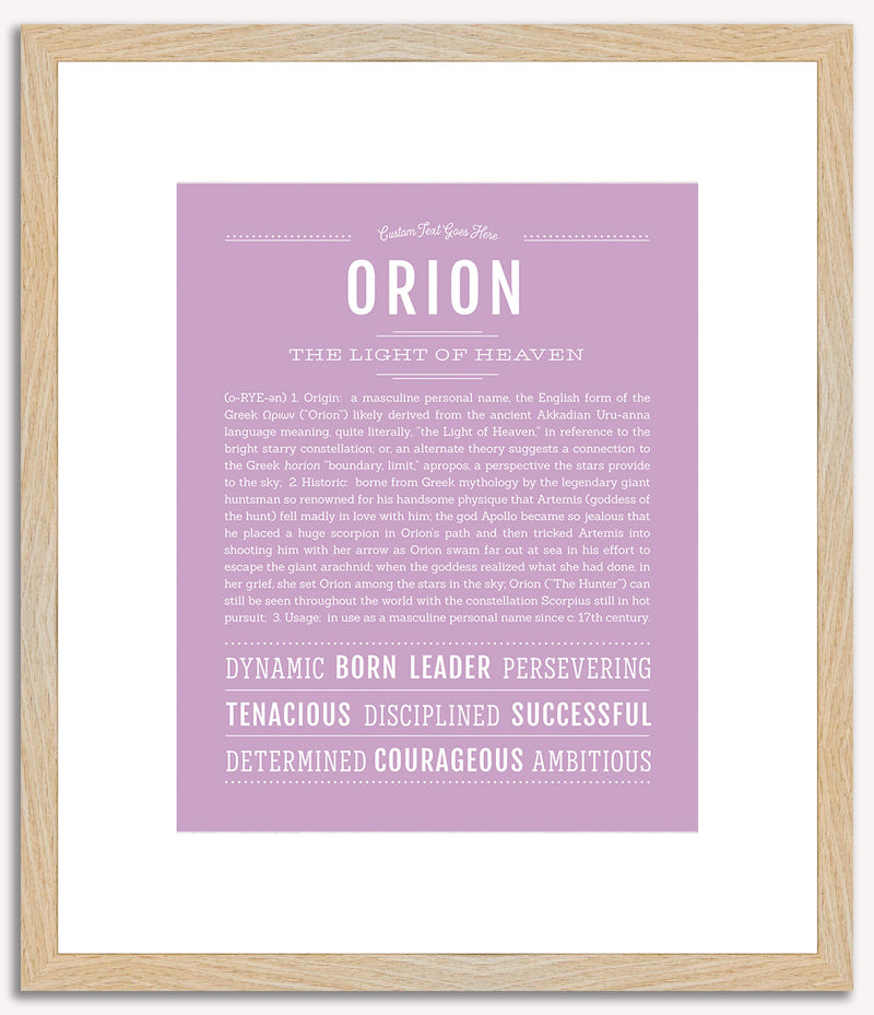 Orion | Name Art Print