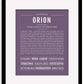 Frame Options | Deep Purple | Black Frame, Matted