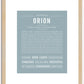 Orion | Name Art Print