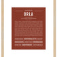 Orla | Name Art Print