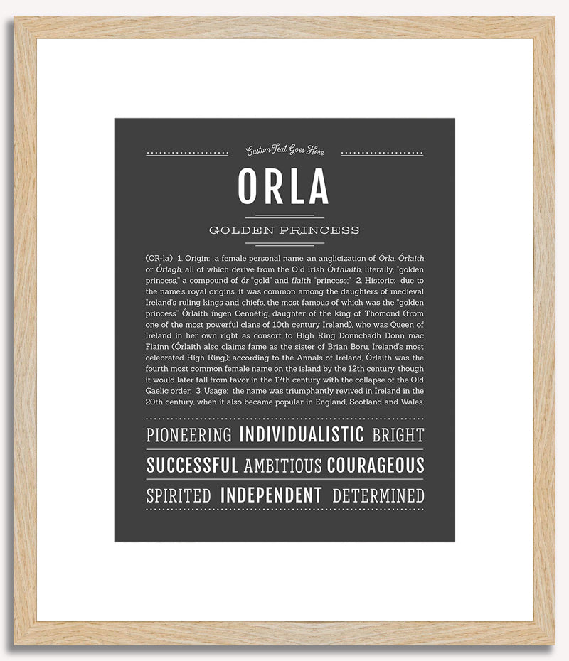 Orla | Name Art Print