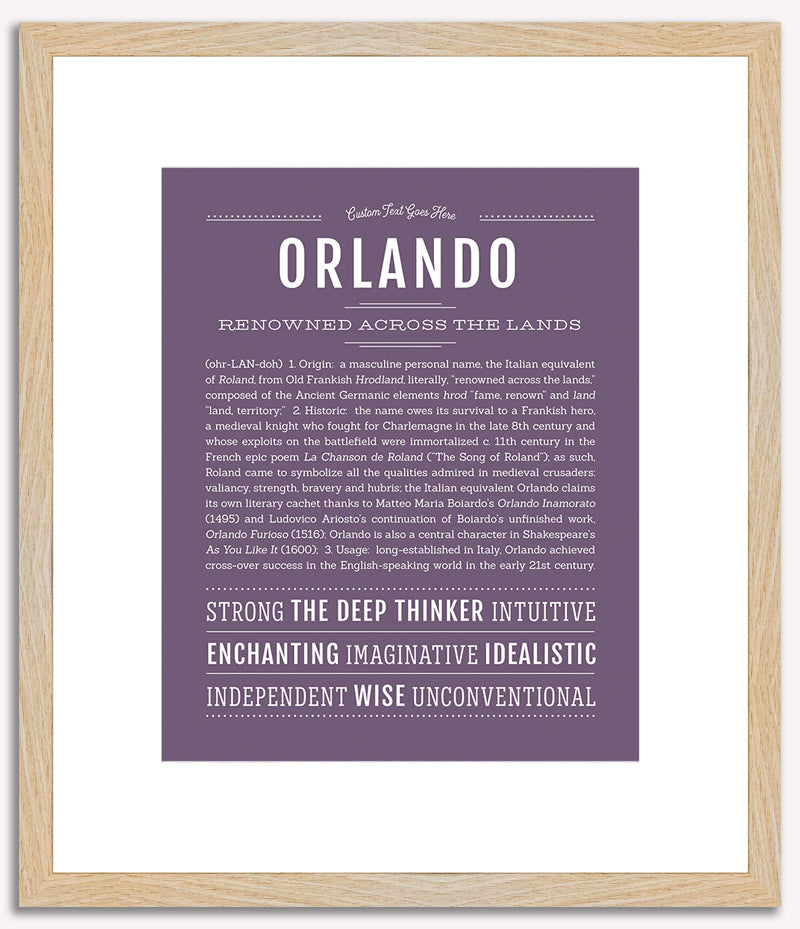 Orlando | Name Art Print