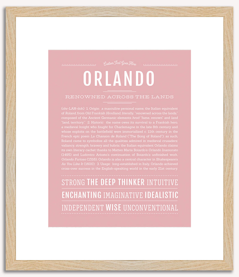 Orlando | Name Art Print