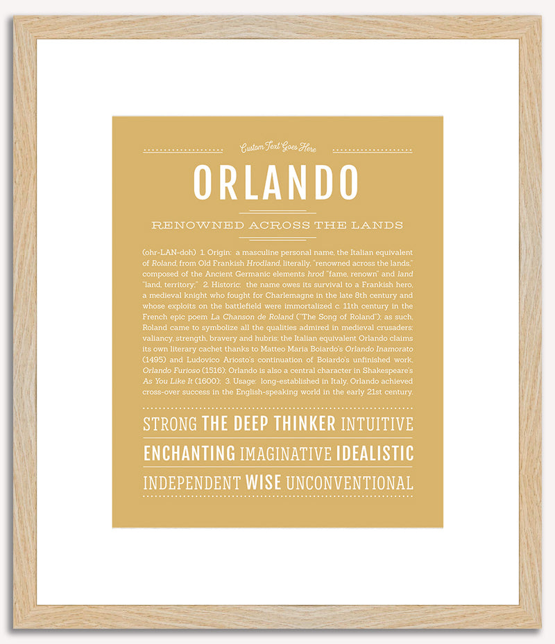 Orlando | Name Art Print