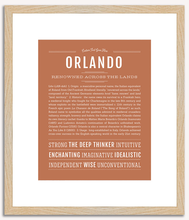 Orlando | Name Art Print