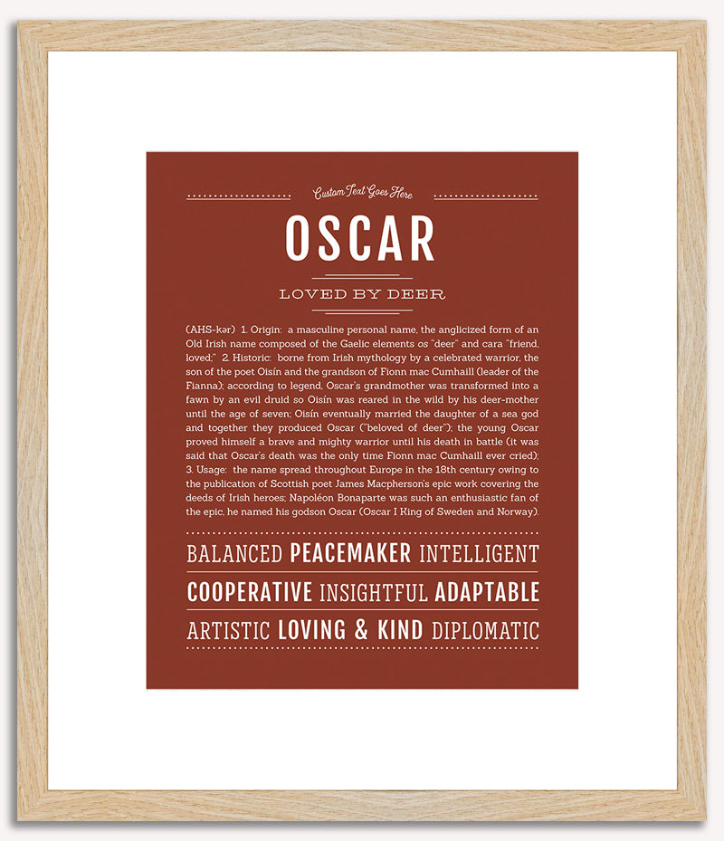 Oscar | Name Art Print