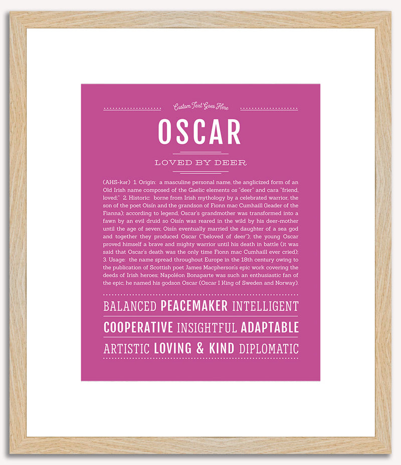 Oscar | Name Art Print