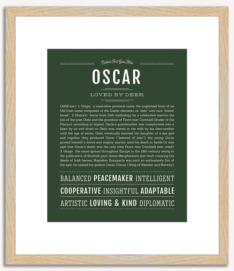 Oscar | Name Art Print