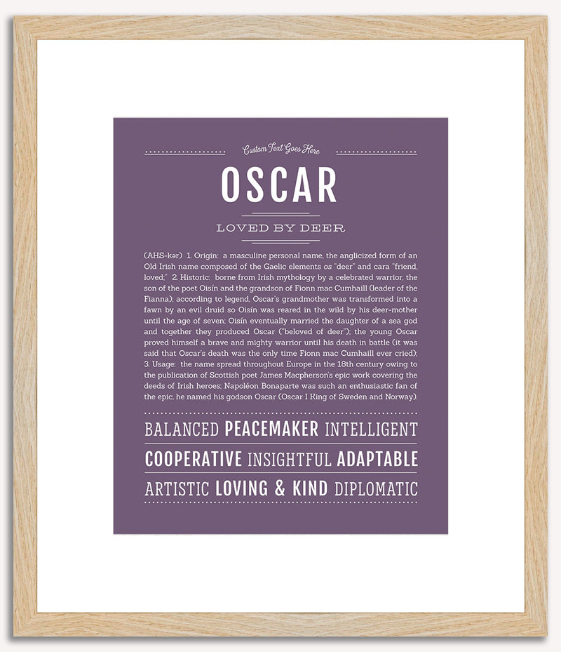 Oscar | Name Art Print