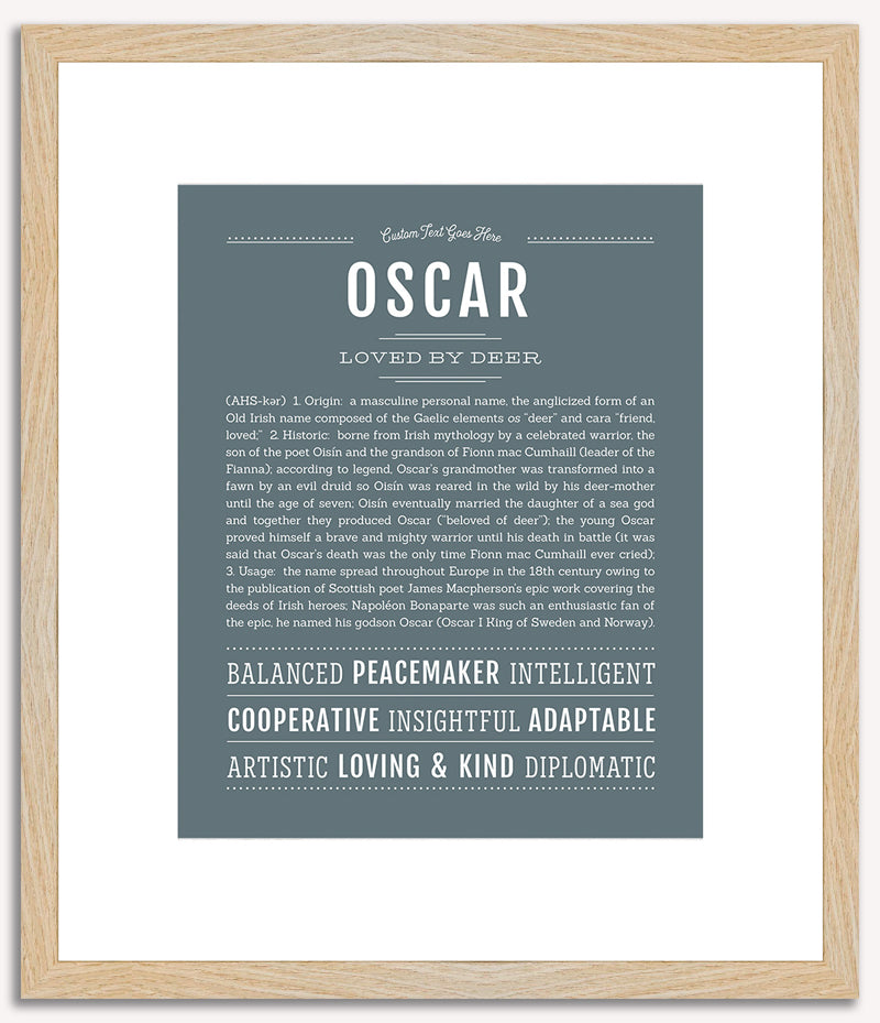 Oscar | Name Art Print