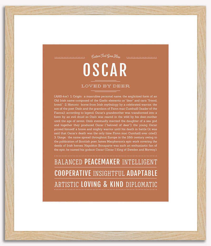 Oscar | Name Art Print