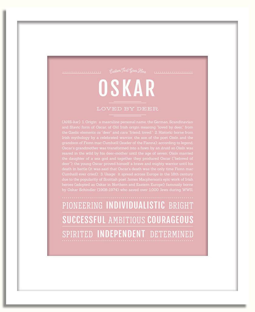 Frame Options | Dusty Rose | White Frame, Matted