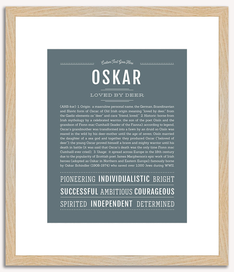 Oskar | Name Art Print