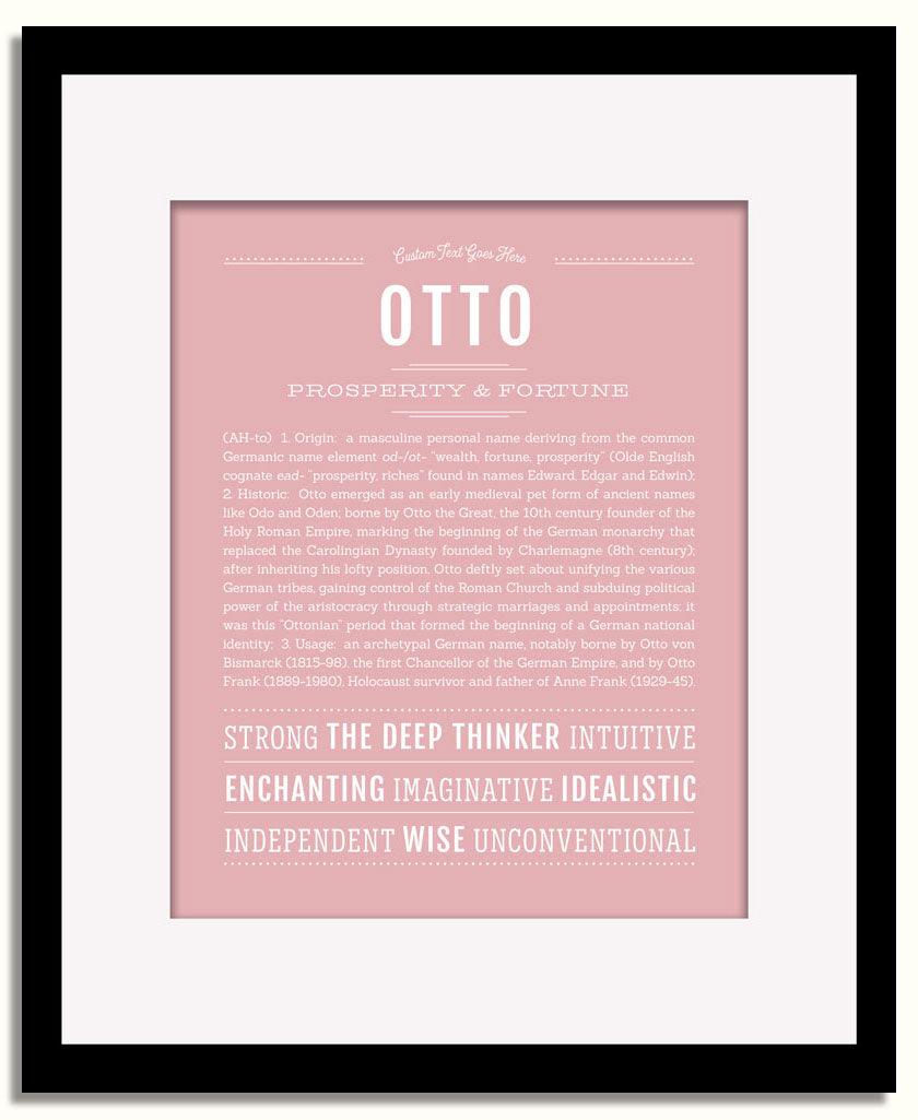 Frame Options | Dusty Rose | Black Frame, Matted