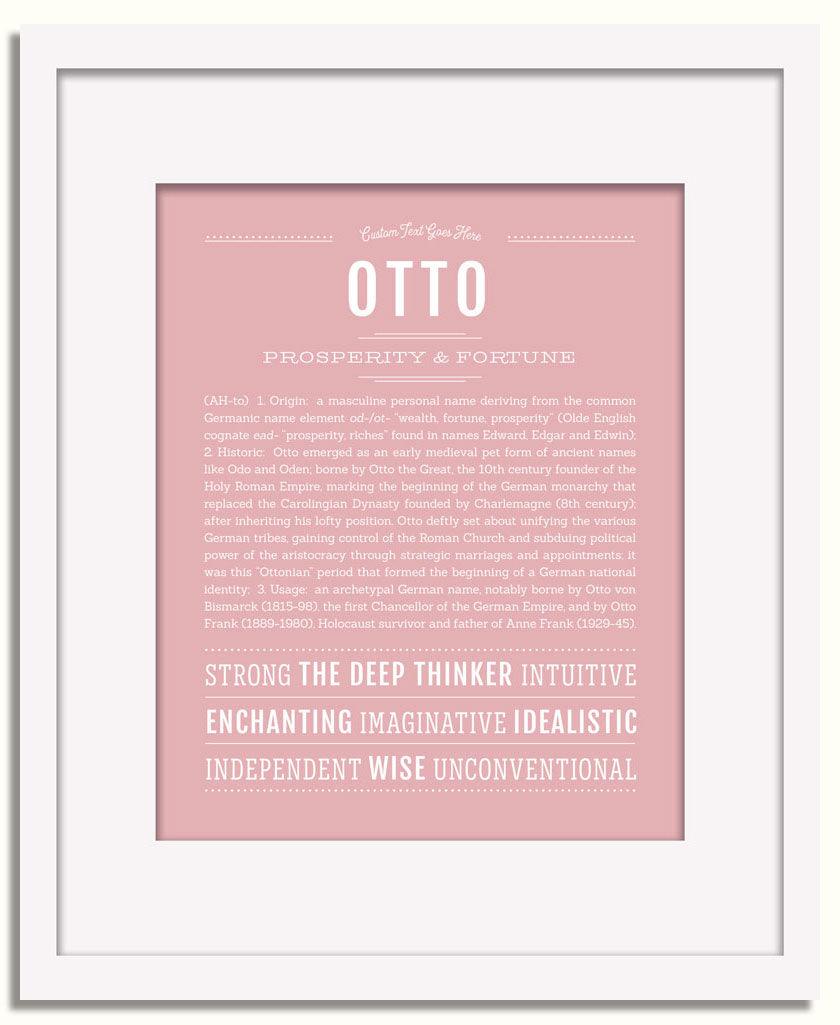 Frame Options | Dusty Rose | White Frame, Matted