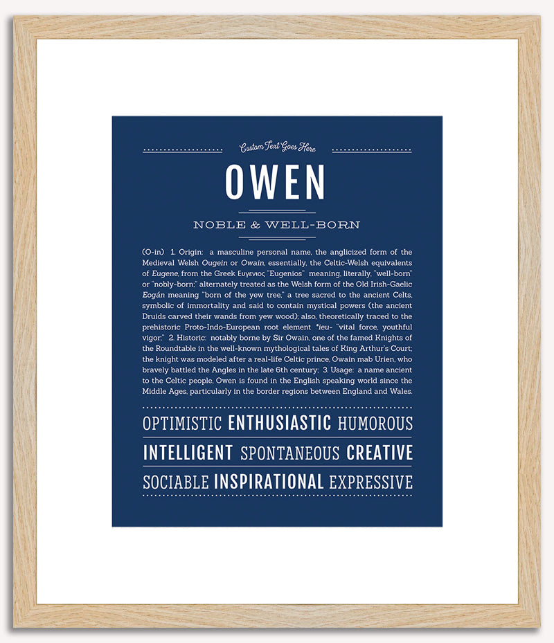 Owen | Name Art Print