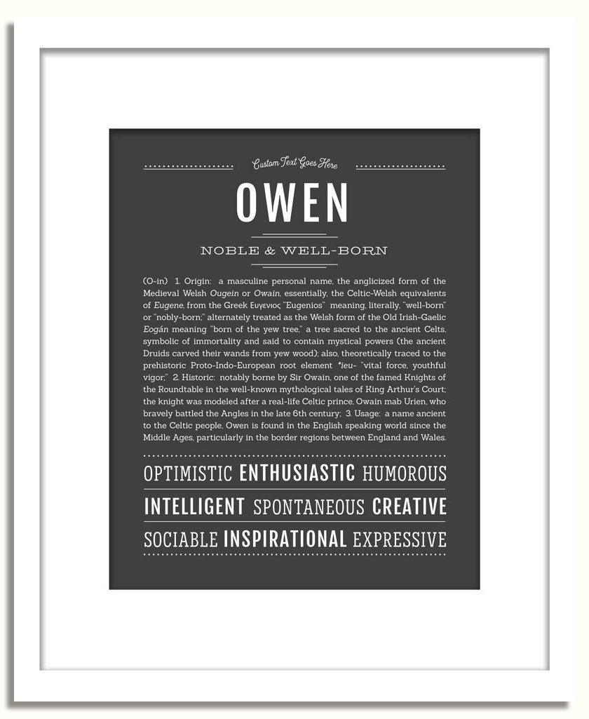 Owen | Name Art Print