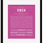 Frame Options | Dark Pink | Black Frame, Matted