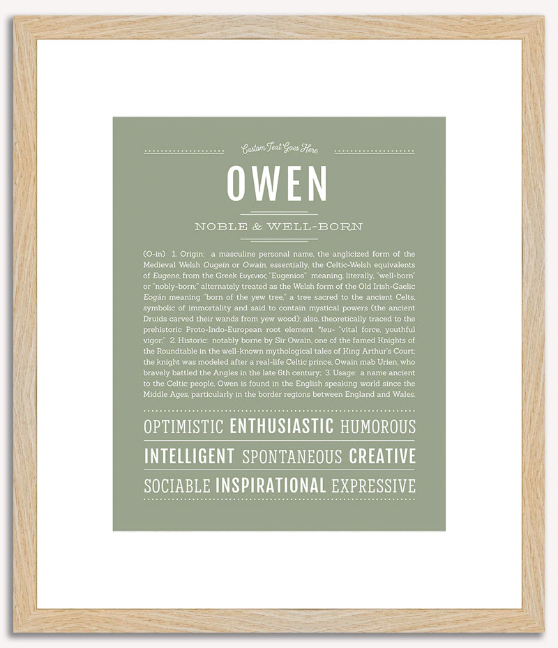 Owen | Name Art Print