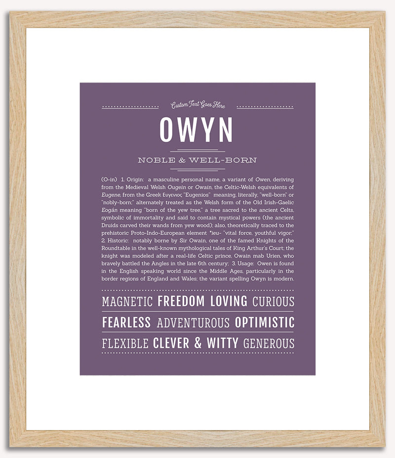 Owyn | Name Art Print