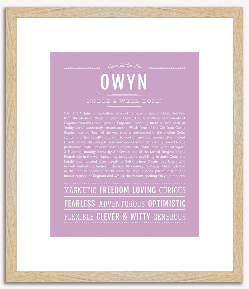 Owyn | Name Art Print