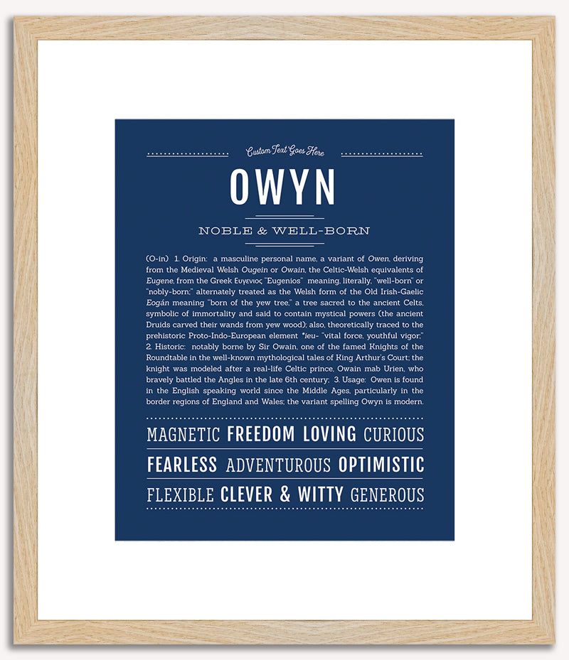 Owyn | Name Art Print