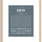 Owyn | Name Art Print