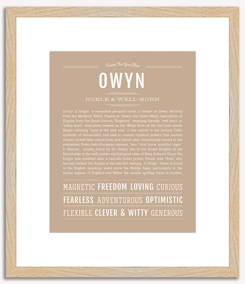 Owyn | Name Art Print