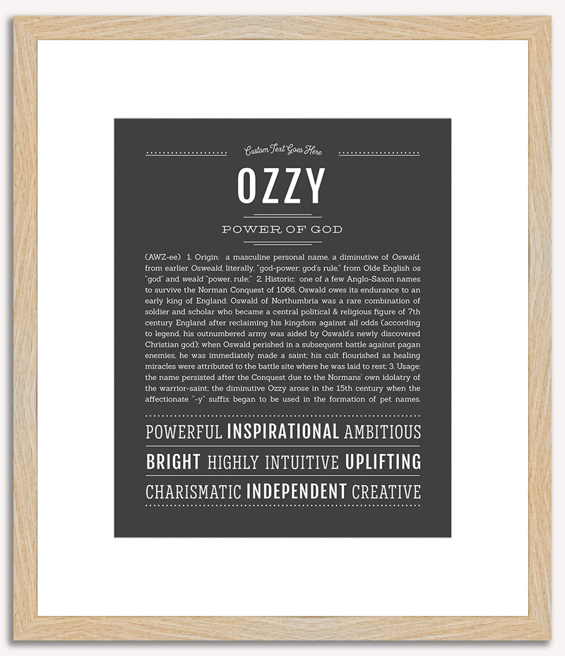 Ozzy | Name Art Print