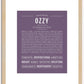 Ozzy | Name Art Print