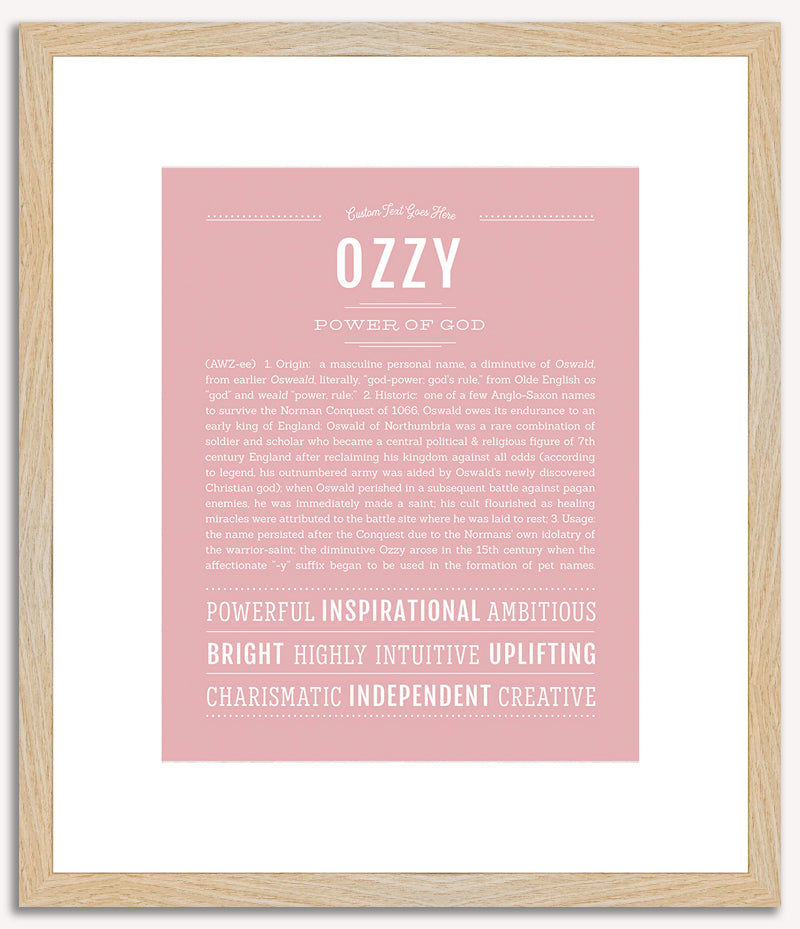 Ozzy | Name Art Print