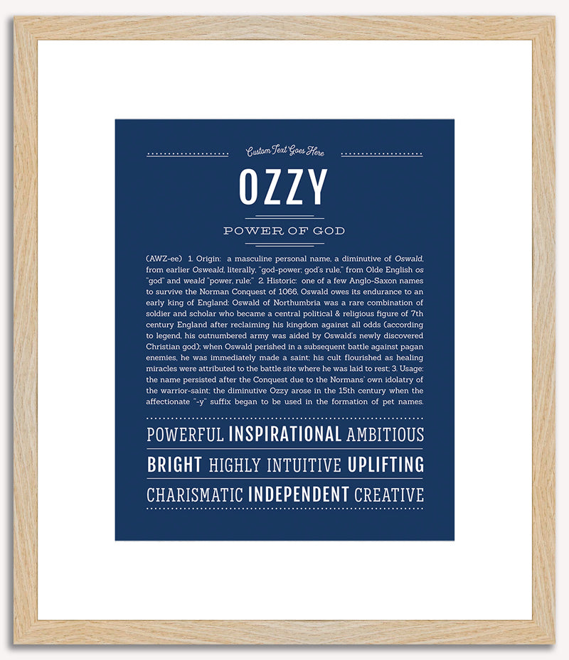 Ozzy | Name Art Print