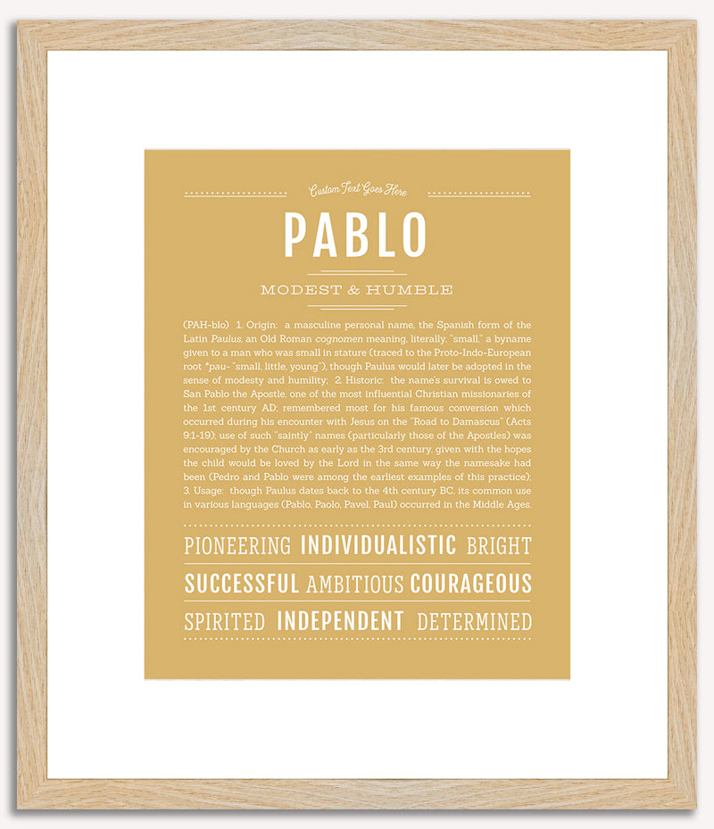 Pablo | Name Art Print