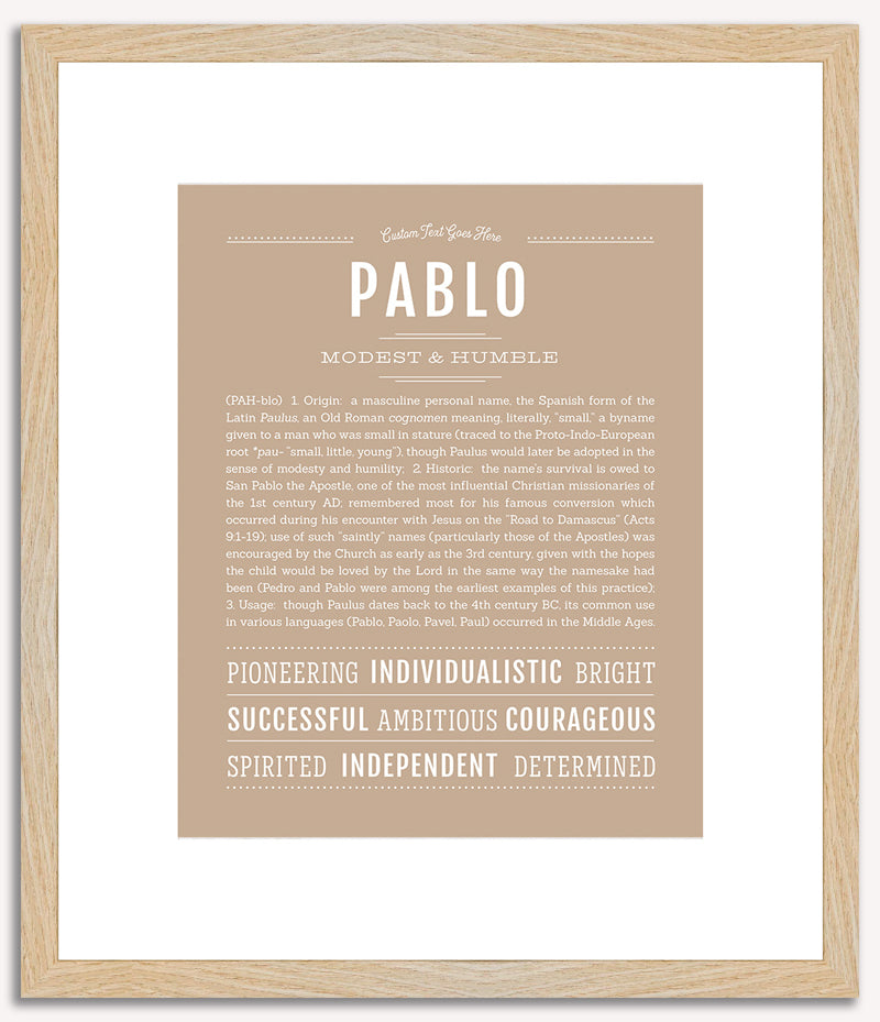 Pablo | Name Art Print