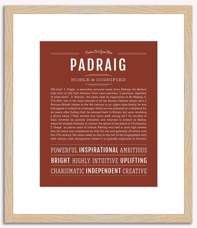 Padraig | Name Art Print