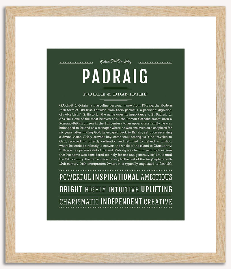 Padraig | Name Art Print