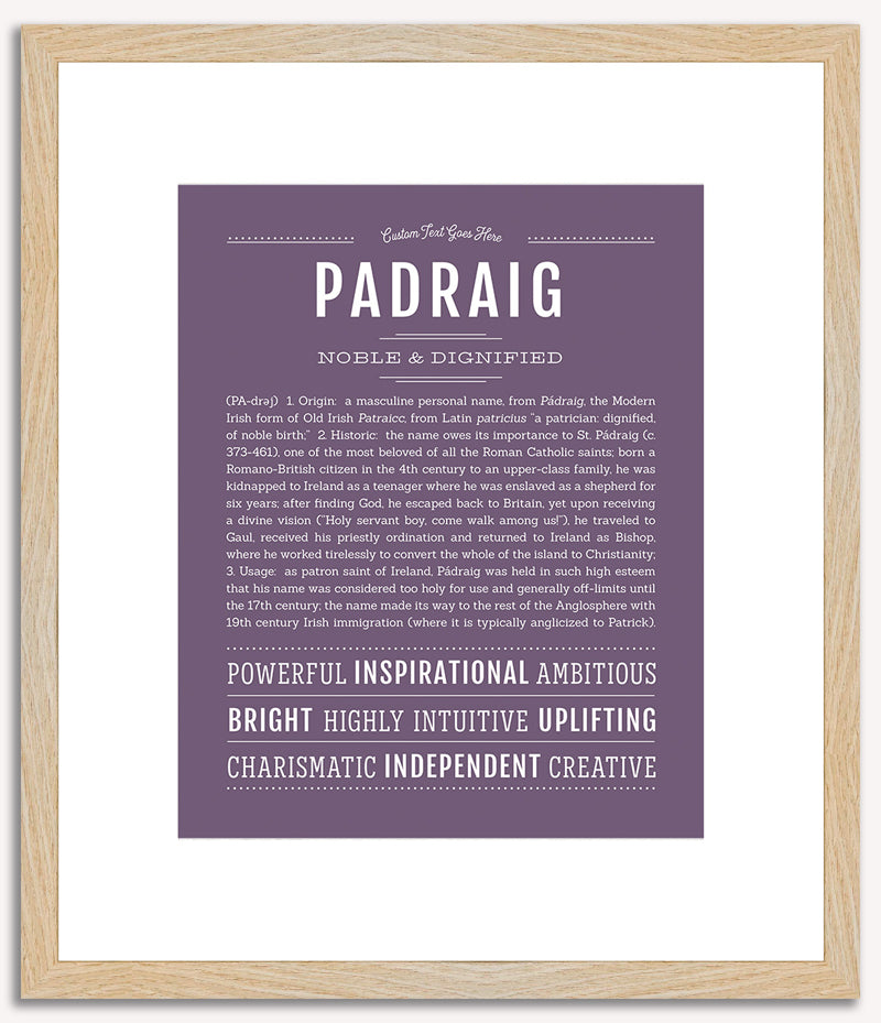 Padraig | Name Art Print