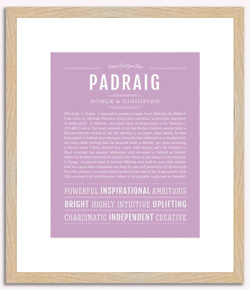 Padraig | Name Art Print