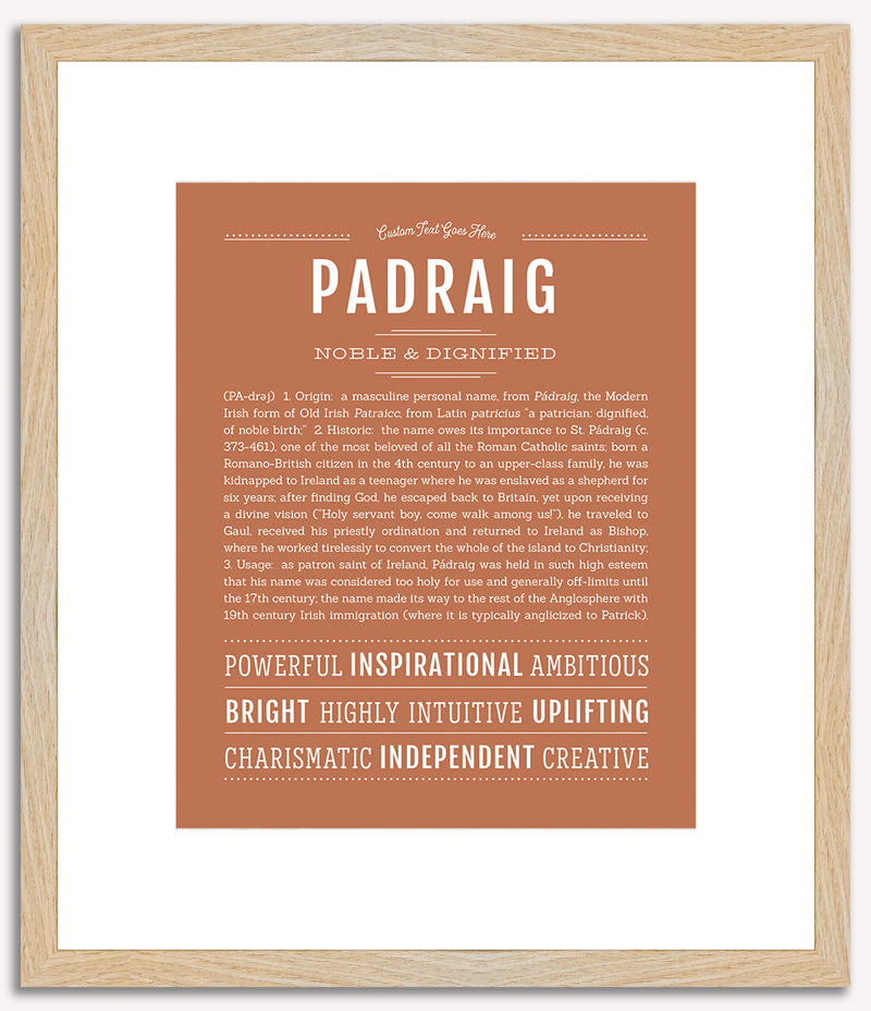 Padraig | Name Art Print