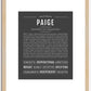 Paige | Name Art Print