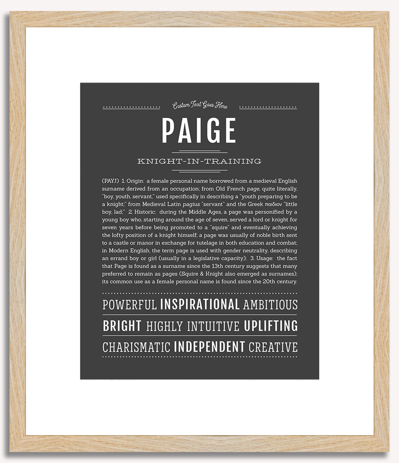 Paige | Name Art Print