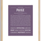 Paige | Name Art Print