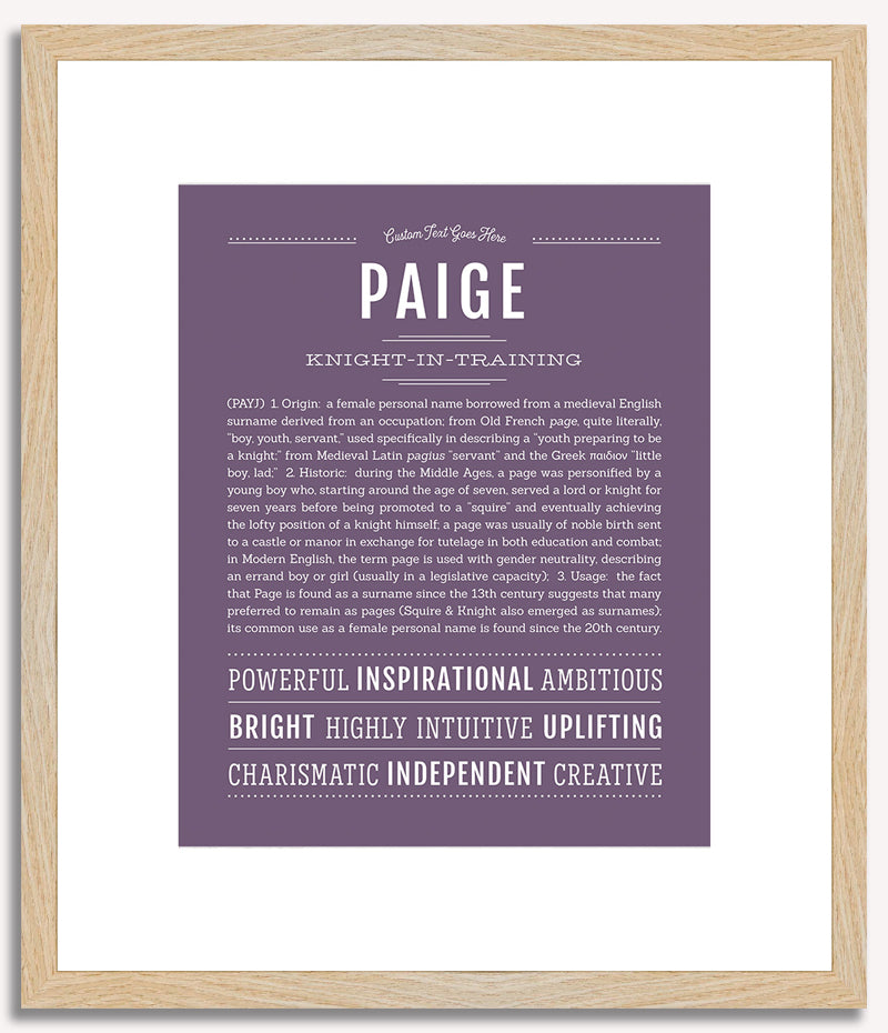 Paige | Name Art Print