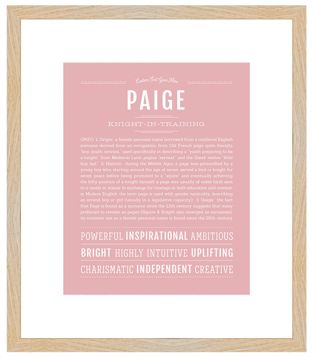 Paige | Name Art Print