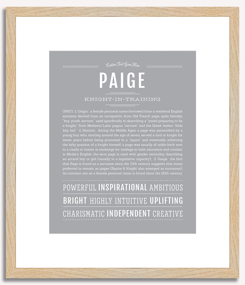 Paige | Name Art Print